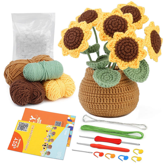 Sunflower Crochet Kit - Uzecpk.com