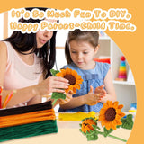 Pipe Cleaners Chenille Stem Sunflowers Supplies  for DIY Art and Craft Decorations