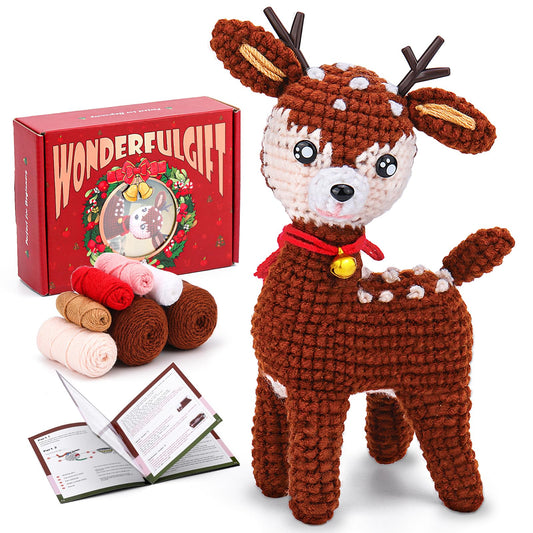 Christmas Deer Crochet Kit
