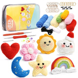 Sun Moon Star Rainbow Heart Flower Cloud Crochet Kit - Uzecpk.com