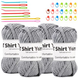 4x50g Cotton Blend Easy Beginners Crochet Yarn - Uzecpk.com