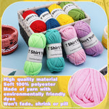 4x50g Cotton Blend Easy Beginners Crochet Yarn - Uzecpk.com