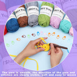 4x50g Cotton Blend Easy Beginners Crochet Yarn - Uzecpk.com