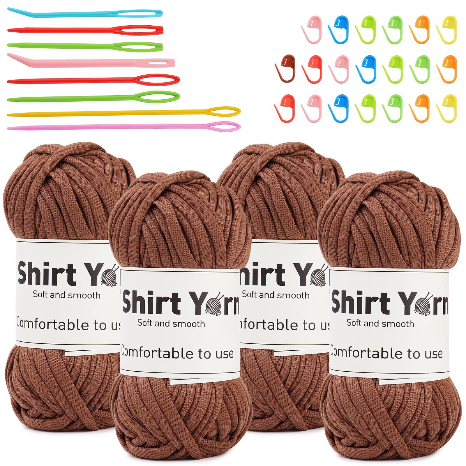 4x50g Cotton Blend Easy Beginners Crochet Yarn - Uzecpk.com