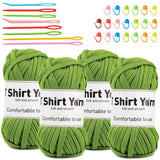 4x50g Cotton Blend Easy Beginners Crochet Yarn - Uzecpk.com