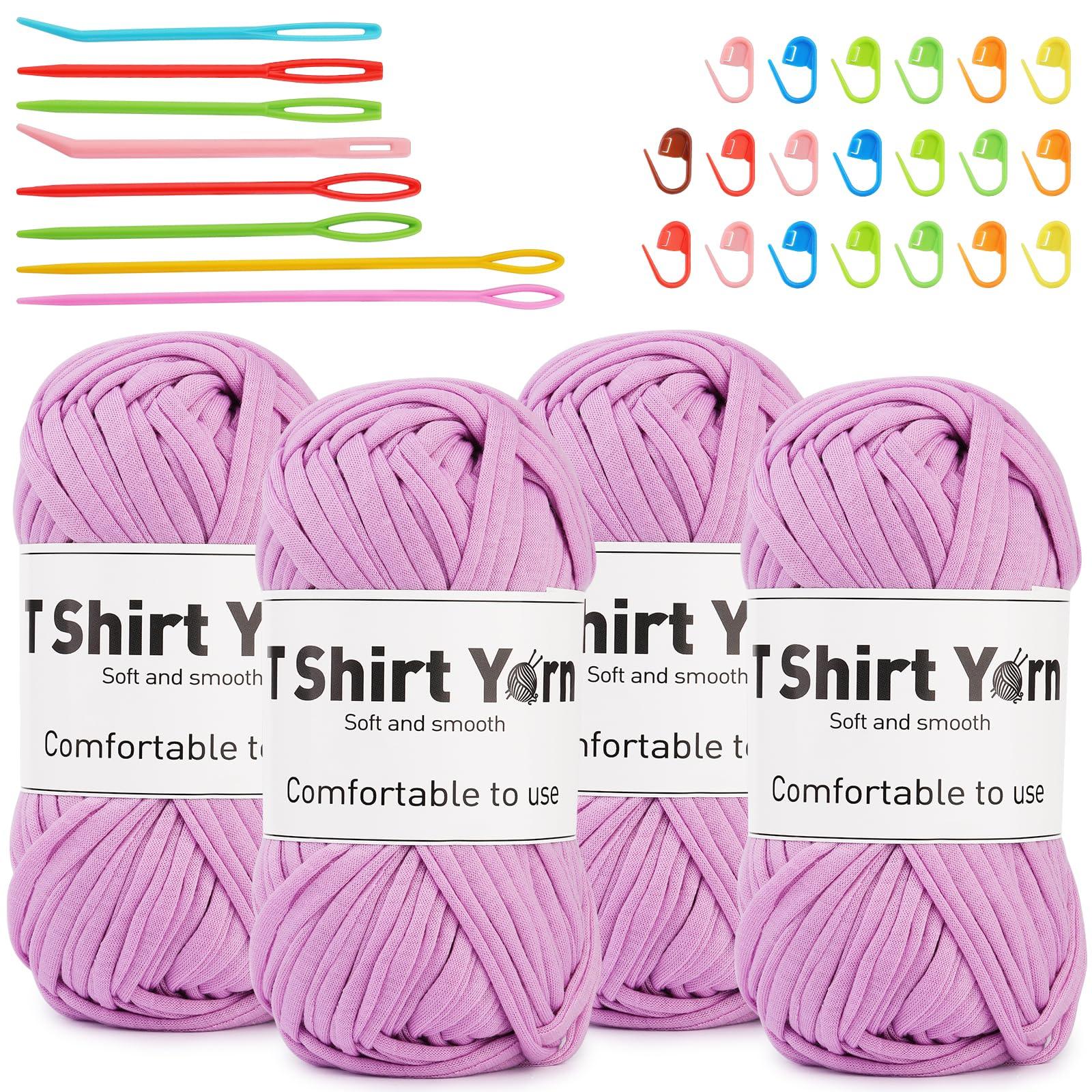 4x50g Cotton Blend Easy Beginners Crochet Yarn - Uzecpk.com