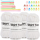 4x50g Cotton Blend Easy Beginners Crochet Yarn - Uzecpk.com