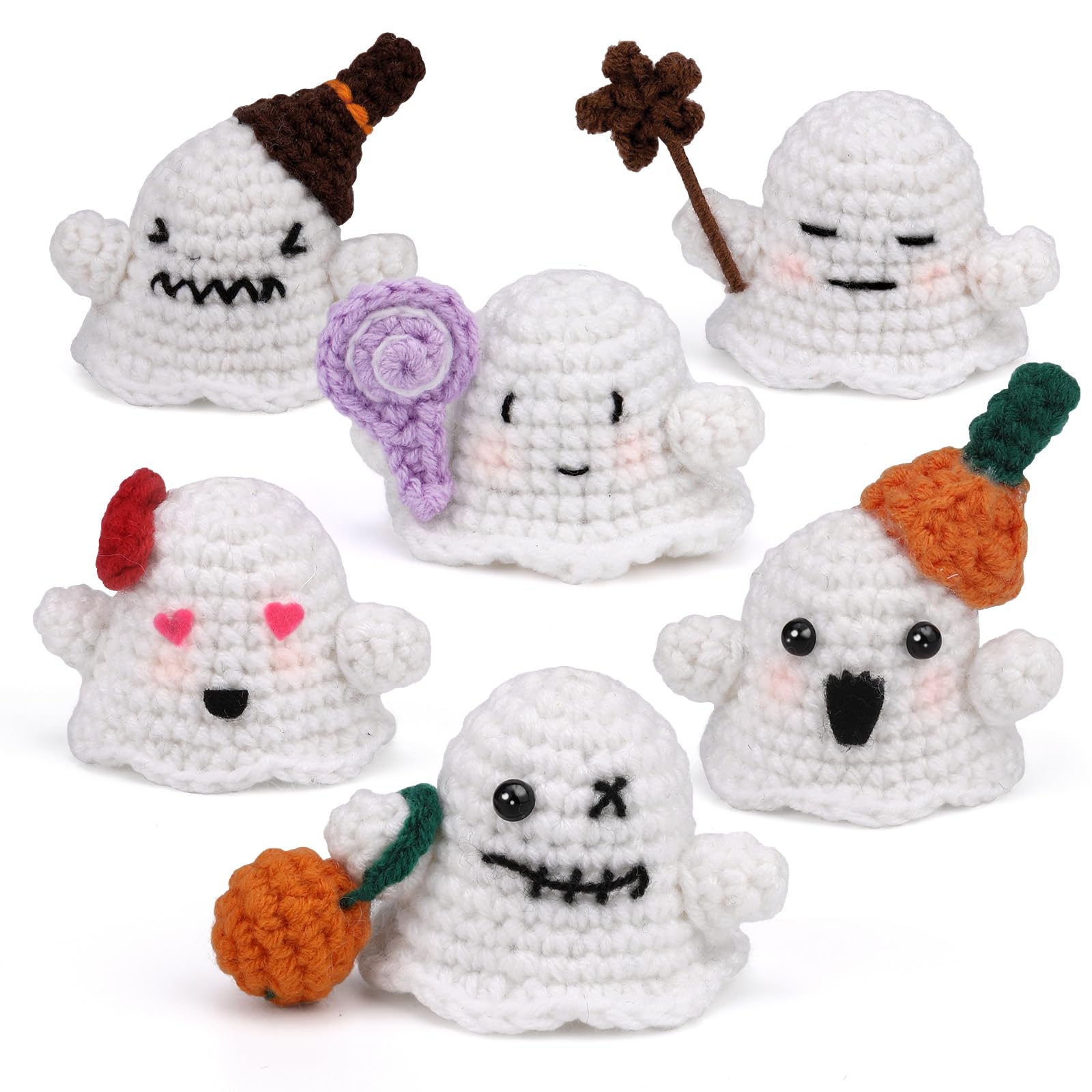 Ghost Family Halloween Crochet Kit