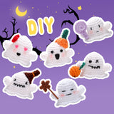 Ghost Family Halloween Crochet Kit