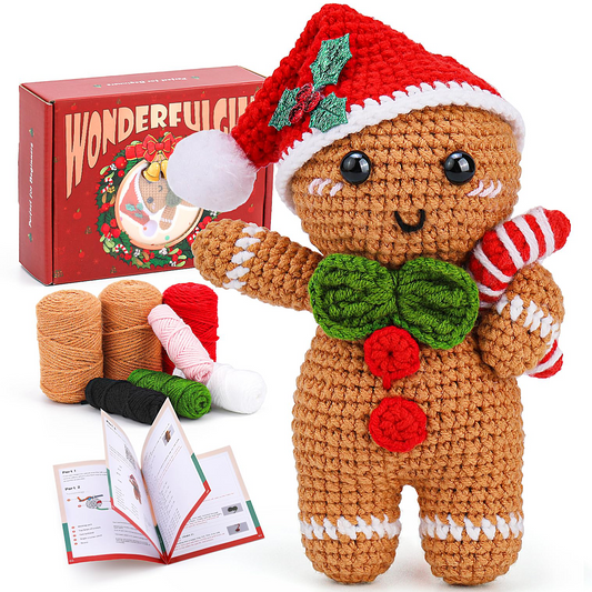 Christmas Ginger Bread Man Crochet Kit