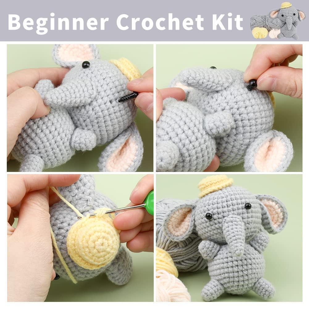Grey Elepant Crochet Kit - Uzecpk.com