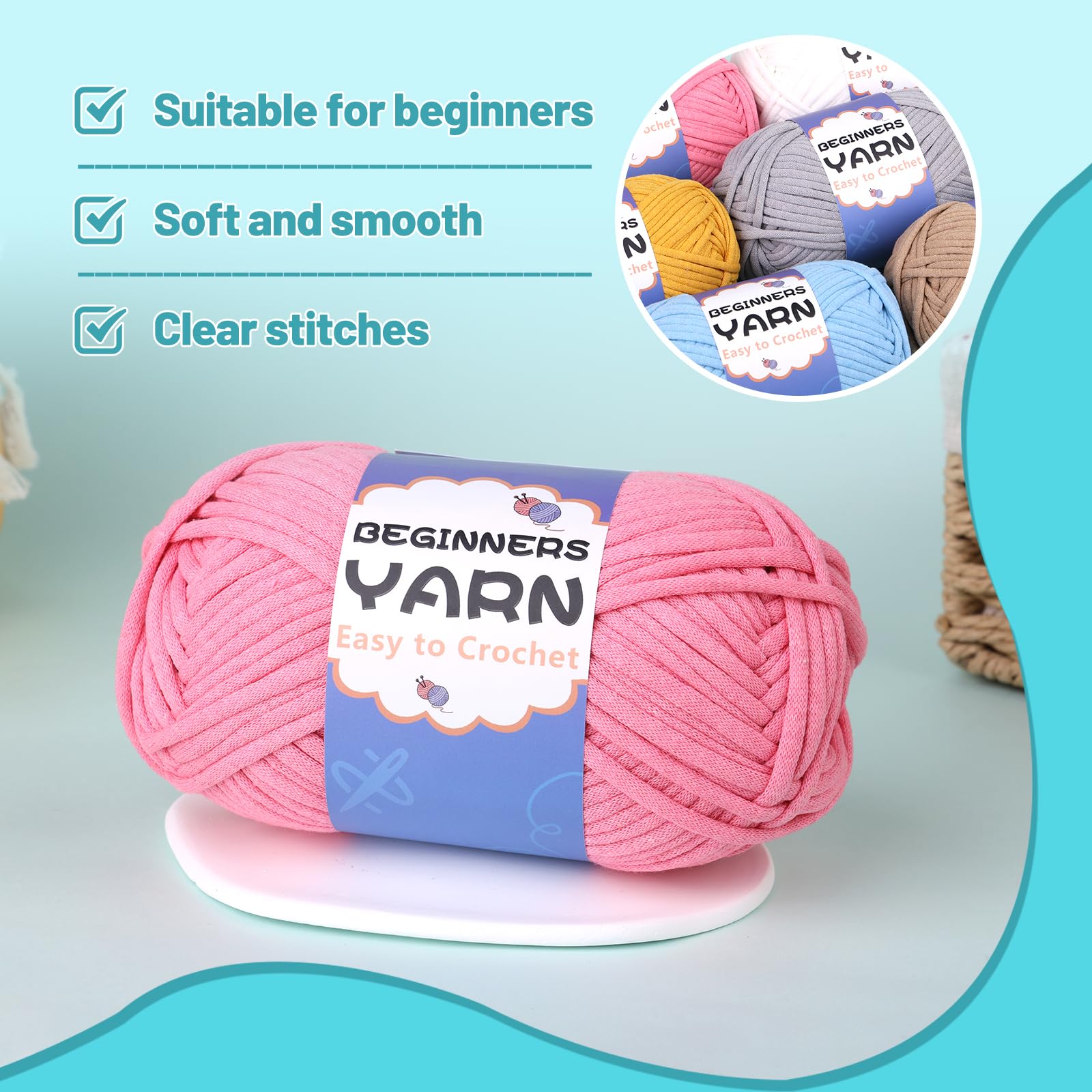 200g Cotton Easy Beginners Crochet Yarn