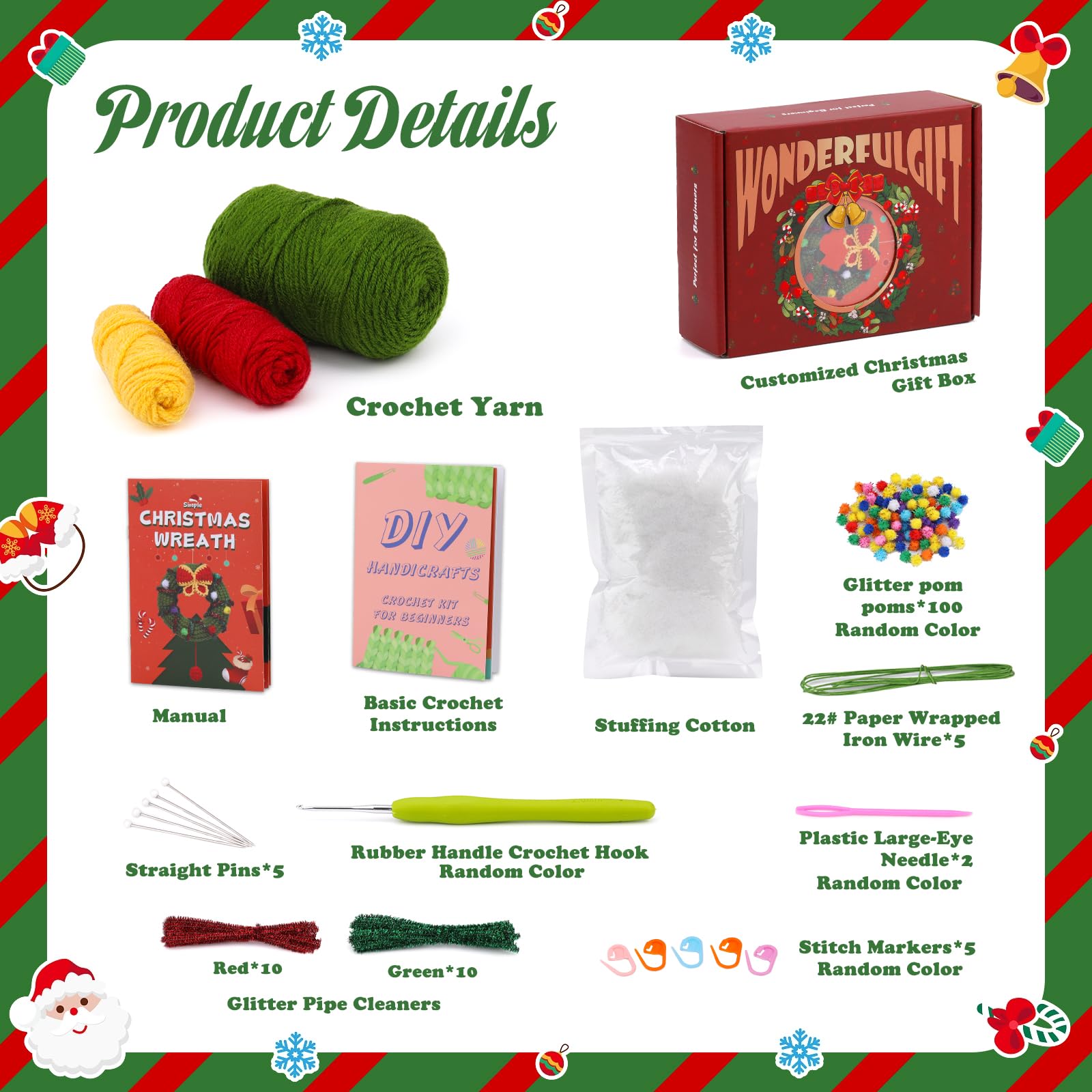 Christmas Wreath Crochet Kit