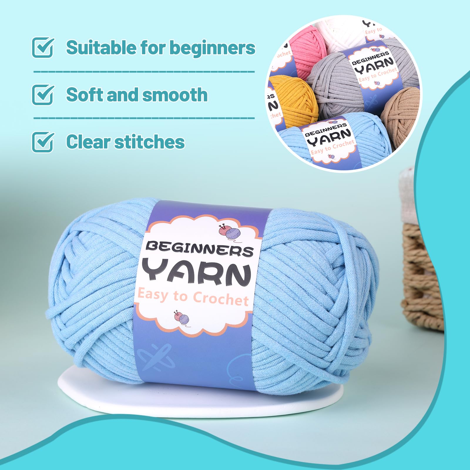 200g Cotton Easy Beginners Crochet Yarn