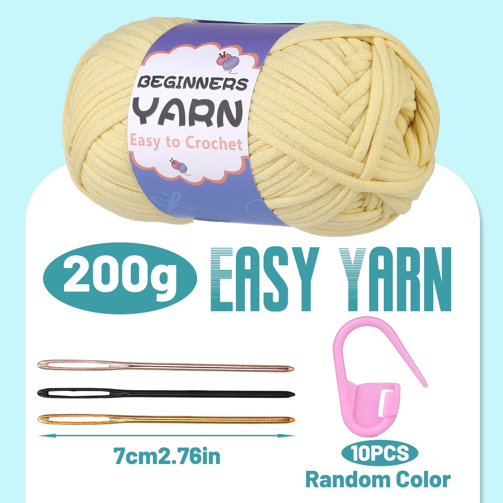 200g Cotton Easy Beginners Crochet Yarn