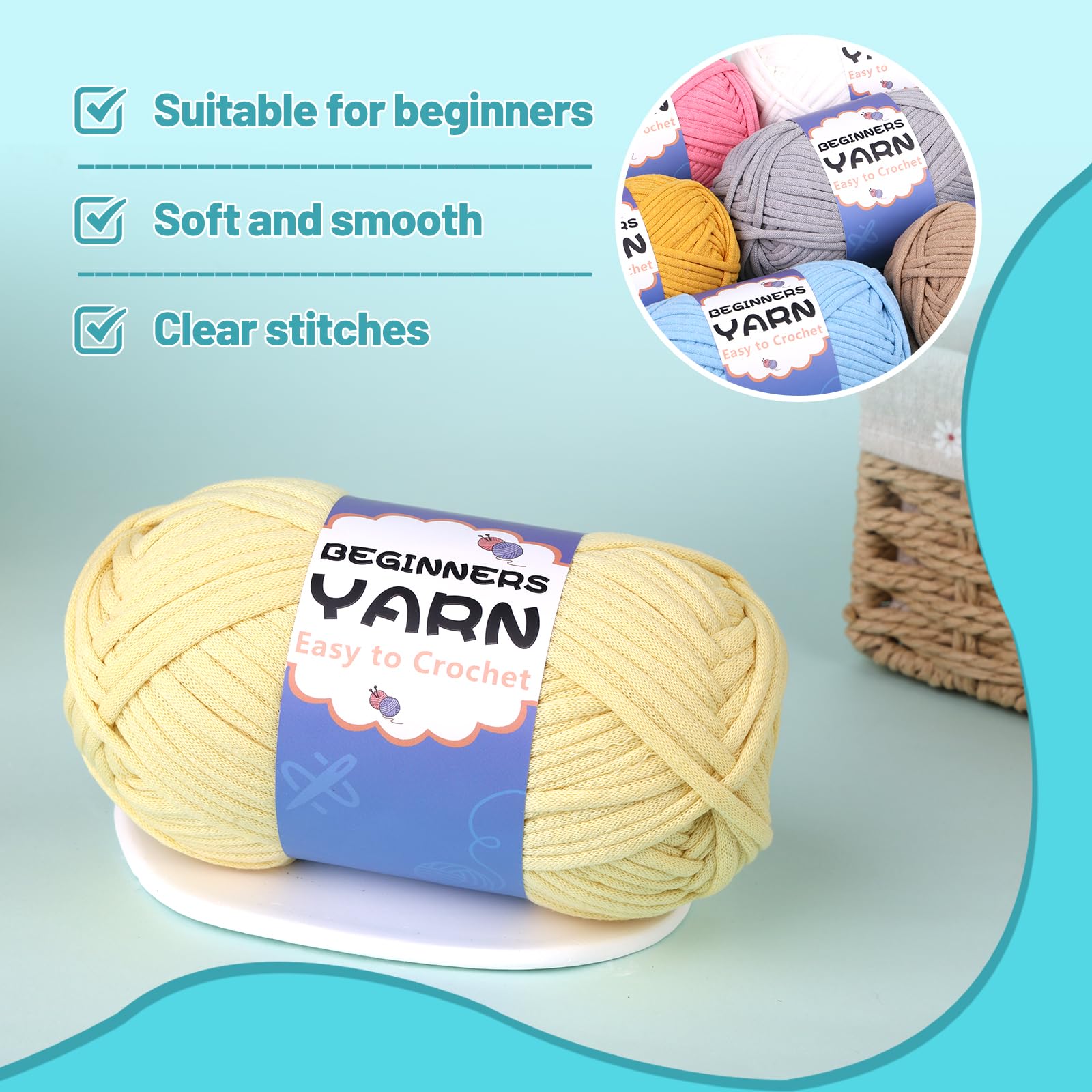 200g Cotton Easy Beginners Crochet Yarn