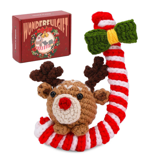 Christmas Candy Cane Beginner Crochet Kit